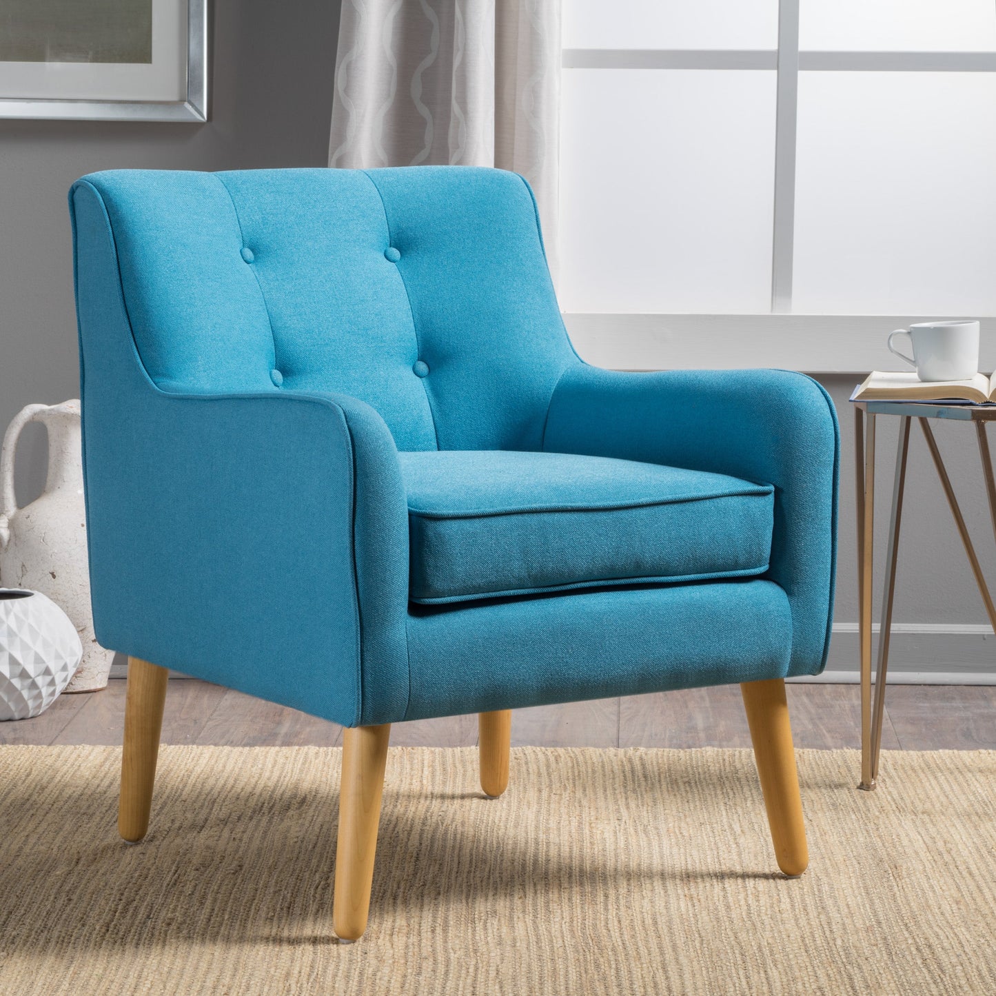 Elegant Teal Armchair for Stylish Living Spaces