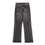Washed Distressed Wide-Leg Jeans Men's European and American Punk INS Personalized Loose Hole Frayed Flare Pants - Korvel