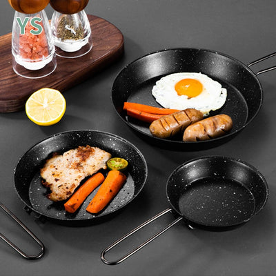 Stainless steel folding handle frying pan outdoor non stick folding fry pan frying pan - Korvel