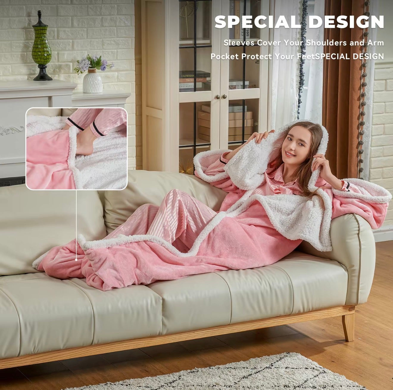 CozyNest Heated Wearable Blanket - Korvel