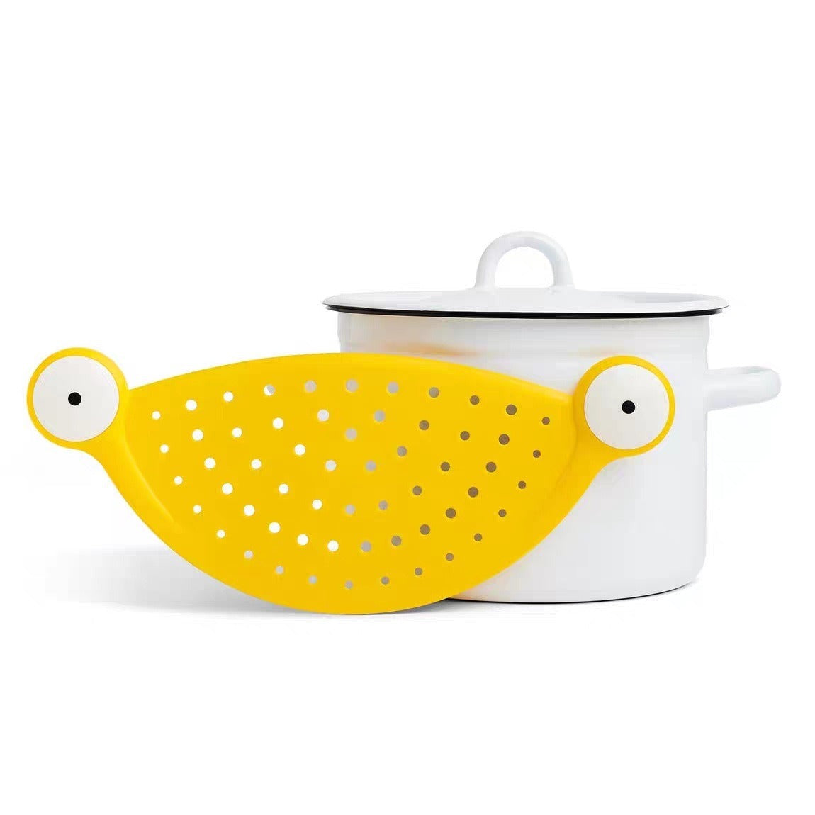 Monster heat-resistant water filter with large eyes monster drainage baffle cute and creative pasta screen - Korvel