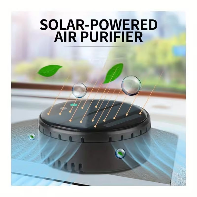 Solar-Powered Air Purifier for Home and Car