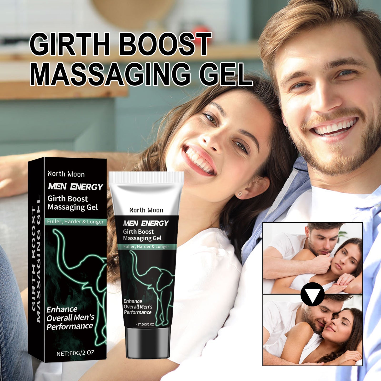 Men's Massage Gel Men's Body Massage Moisturizing Treatment Strong And Vigorous Topical Gel - Korvel