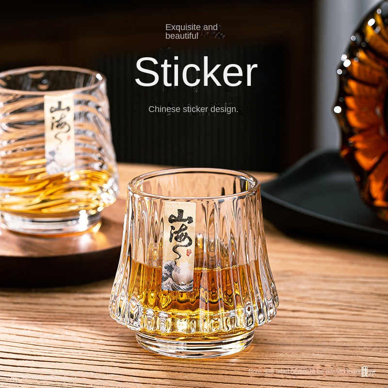 Shanhai glass whiskey cup personalized niche home wine cup mini wine glass beer cup - Korvel