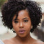 New African small curly wig female short curly hair partial full top chemical fiber headgear wigs - Korvel