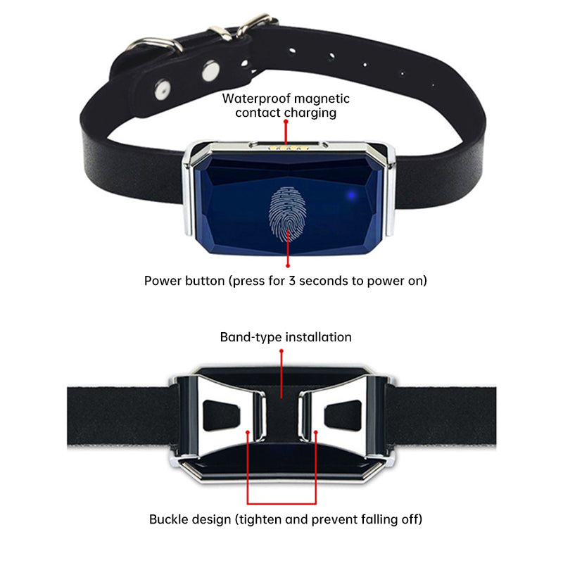 G12 Suivi GPS Intelligent pour Animaux de Compagnie : Collier Étanche Anti-Perte