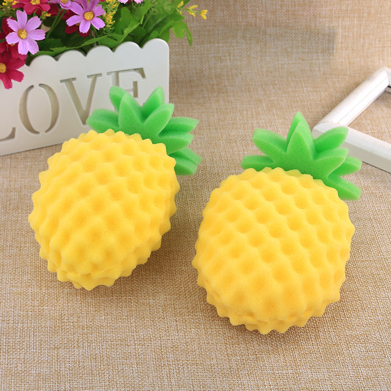 Creative Cartoon Bath Cleaning Sponge Three-Dimensional Pineapple Fruit Bath Cotton Children's Bath Sponge - Korvel