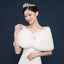 Bride's wedding dress fur shawl women's warm white cloak cheongsam jacket red cloak - Korvel