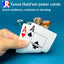 Texas Hold'em PVC waterproof poker, coarse frosted, pro - authorized, wide & large - printed - Korvel