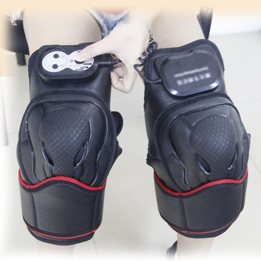 1 Pair Sports Gift Knee Joint Physiotherapy Portable Effective Heat Vibration Home Arthritis Pain Relief Timing Massager - Korvel