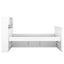 Cama plataforma tamaño twin Captain con almacenamiento en blanco