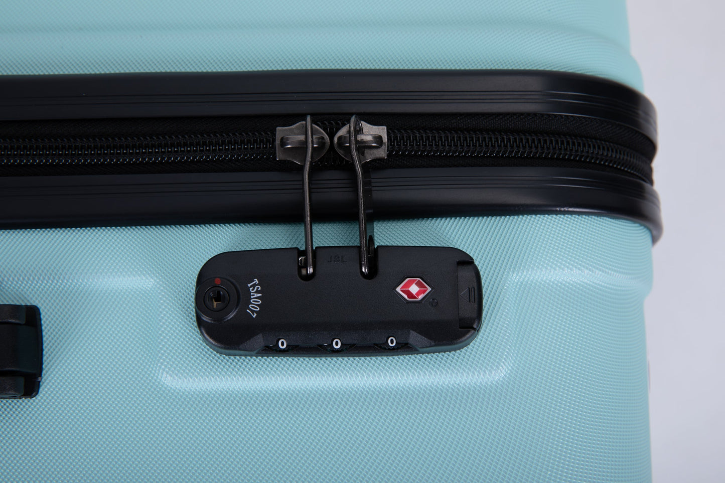 Ensemble de bagages léger en ABS de 3 pièces avec roues pivotantes - Vert