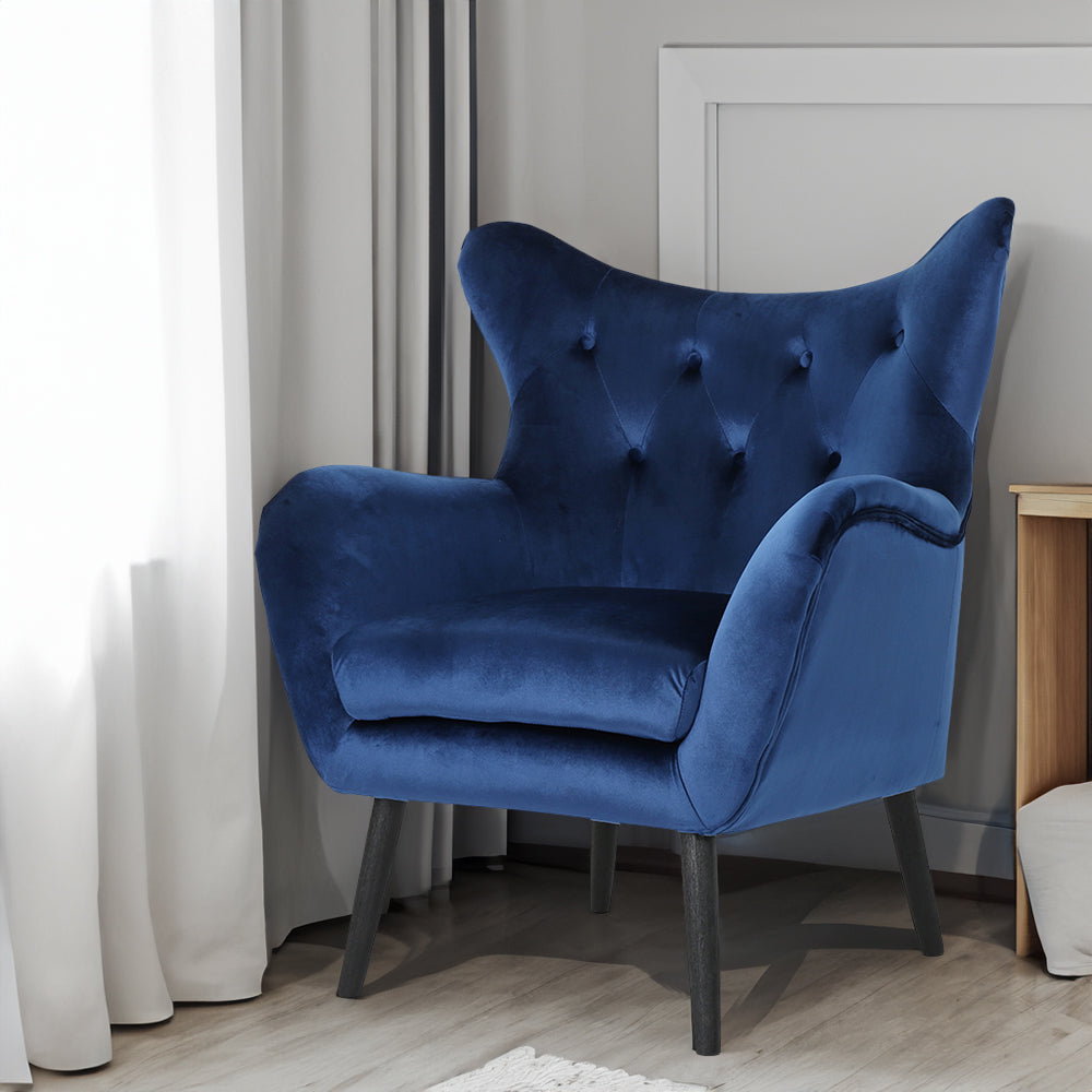 Sillón Elegante Azul Marino