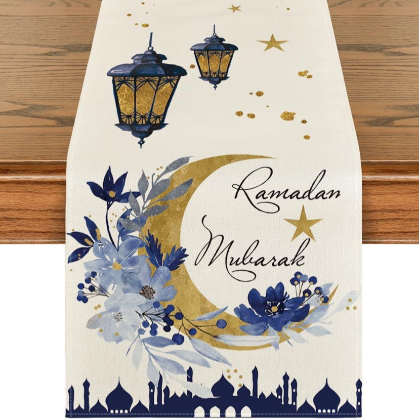 Printed Moon Castle House Tablecloth Home Decoration Party Festival Atmosphere Table Flag - Korvel