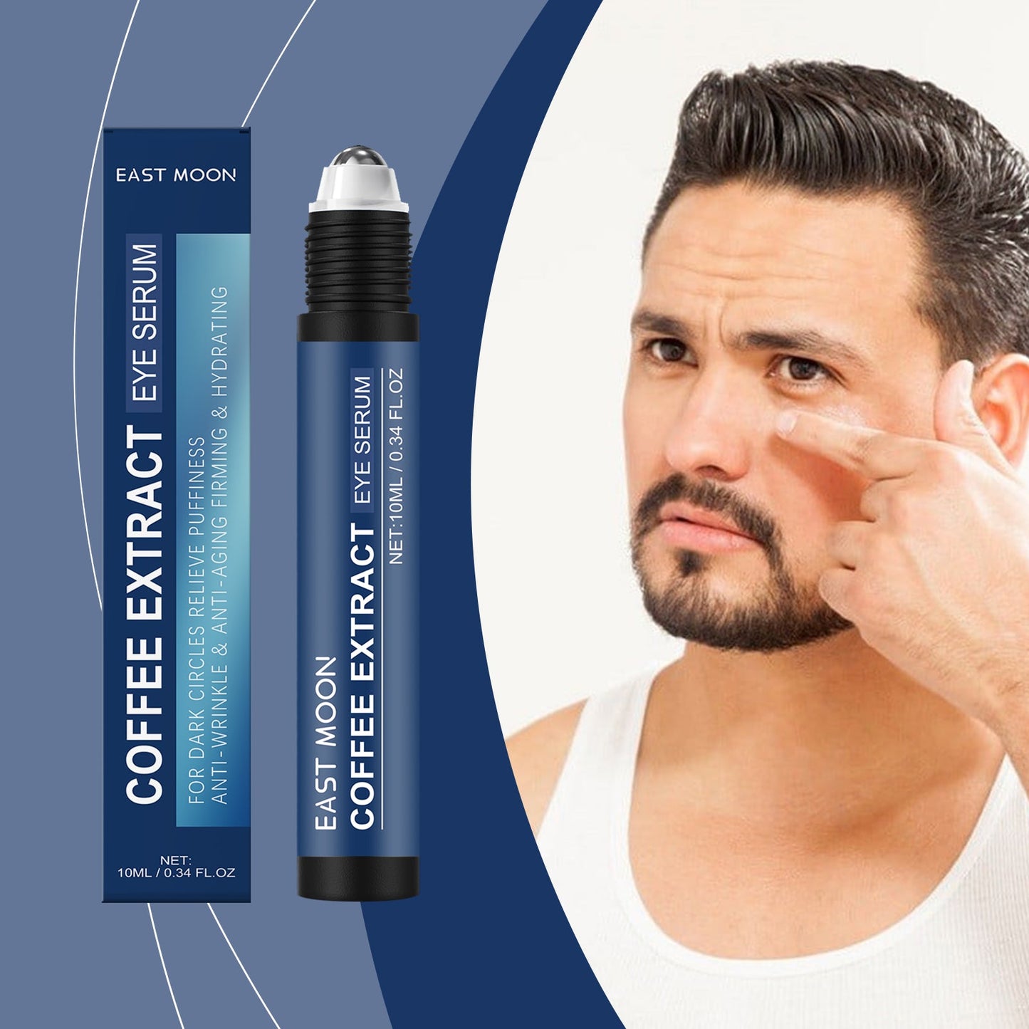 Essence pour les yeux caféinée pour éclaircir et raffermir