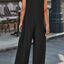 V-Neck Wide Strap Jumpsuit