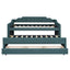 Twin Size Upholstered Daybed with Trundle and Three Drawers,Green - Korvel