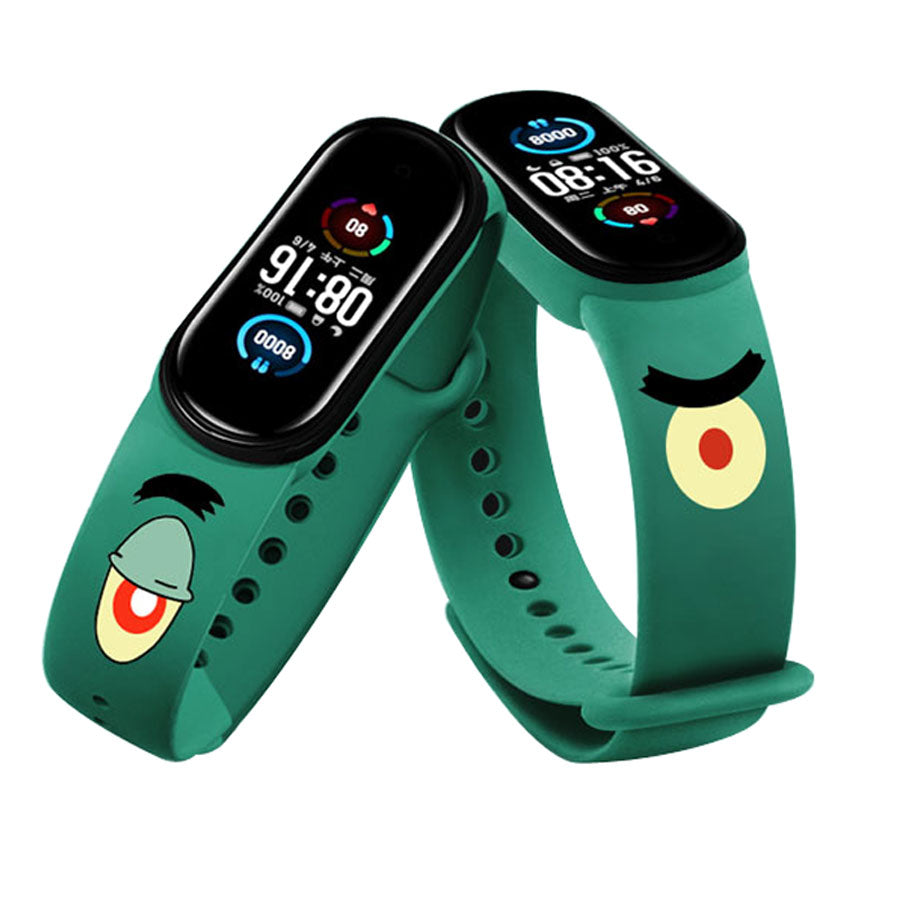 Silicone Bracelet For Xiaomi Mi Band 5 for miband 5 4 3 strap print Wrist Band for xiaomi miband 4 3 bracelet  Accessories - Korvel