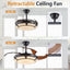 Modern Minimalist Invisible Ceiling Fan Light