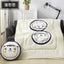 40cm Multifunction Cartoon Cool Cat Plush Round Portable Cushion Blanket Air Conditioning Quilt Throw Pillows for Car Sofa - Korvel