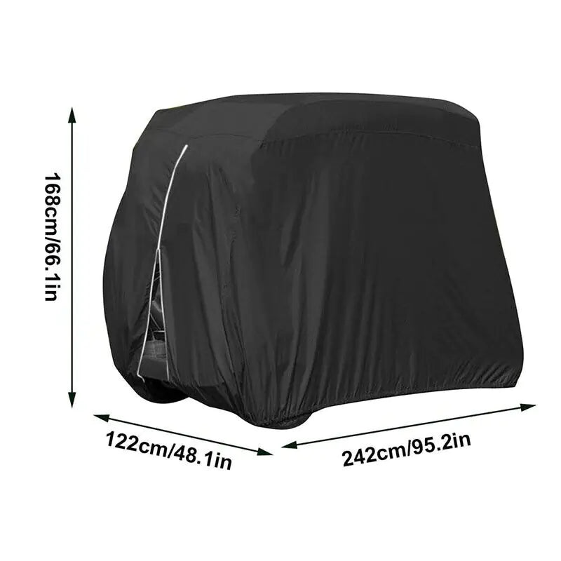 Premium Waterproof Golf Cart Cover for 4 Passengers