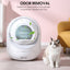 Intelligent cat litter box, automatically eliminates odors, application control, supports multiple cats with 5G and 2.4G WiFi - Korvel