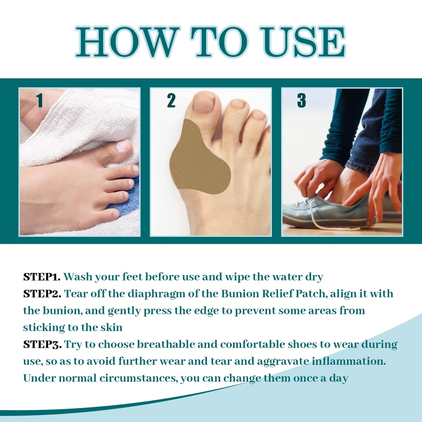 Premium Bunion Relief Patch for Comfortable Feet