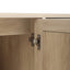 4 Door Accent Cabinet Sideboard Buffet Storage Cabinet with Adjustable Shelf for Entryway Living Room Bedroom - Korvel