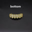 Hip hop braces with copper zircon micro inlaid with real gold Halloween teeth decoration exaggerated hiphopgrills - Korvel