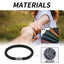 Pulsera de Pareja Elegante en Cuero PU y Aleación