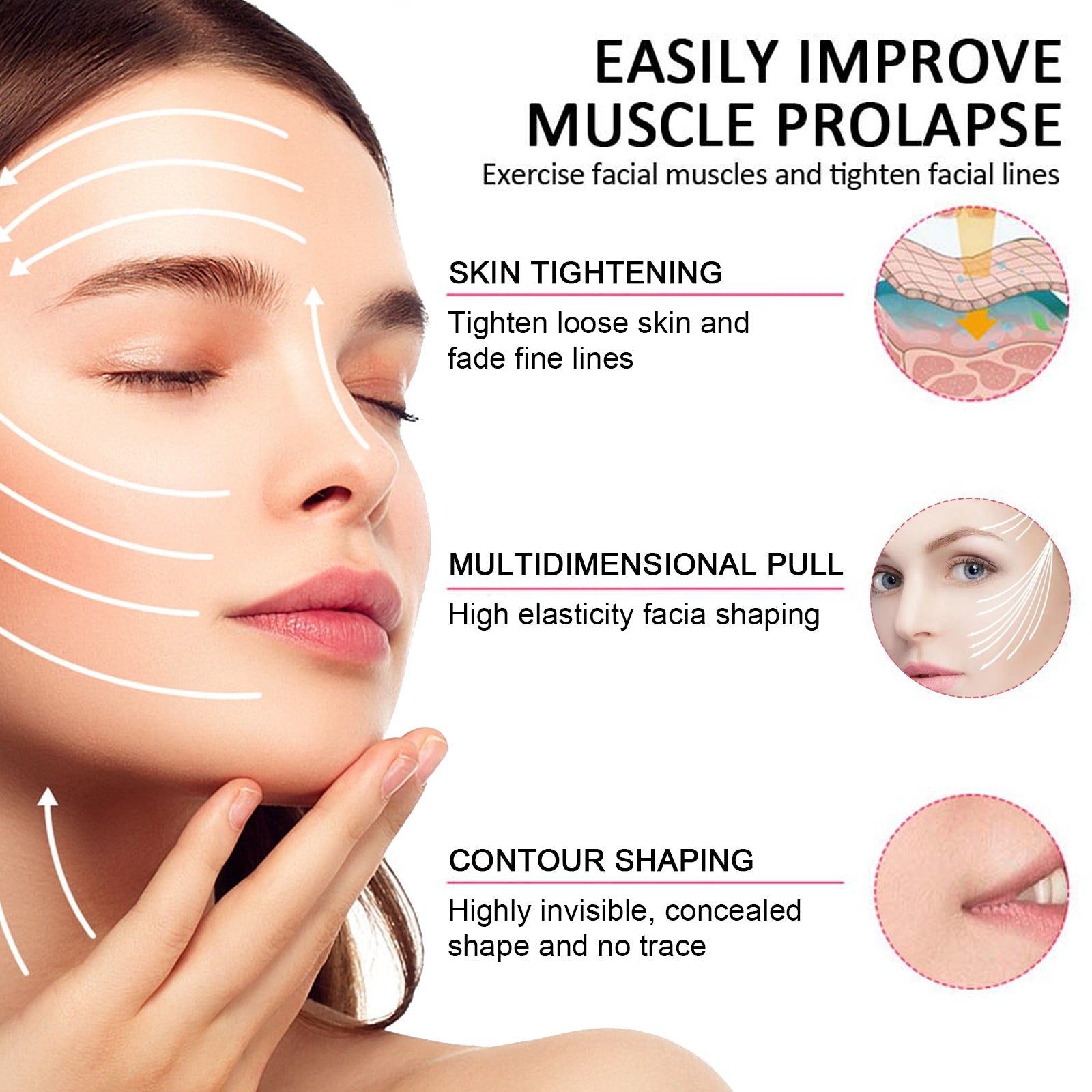 Face Lift Firming And Lifting Face Relaxers With Fine Lines Anti-Wrinkle Face Lift - Korvel