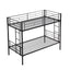 Premium Bunk Bed with Dual Ladders and Guardrail - Black