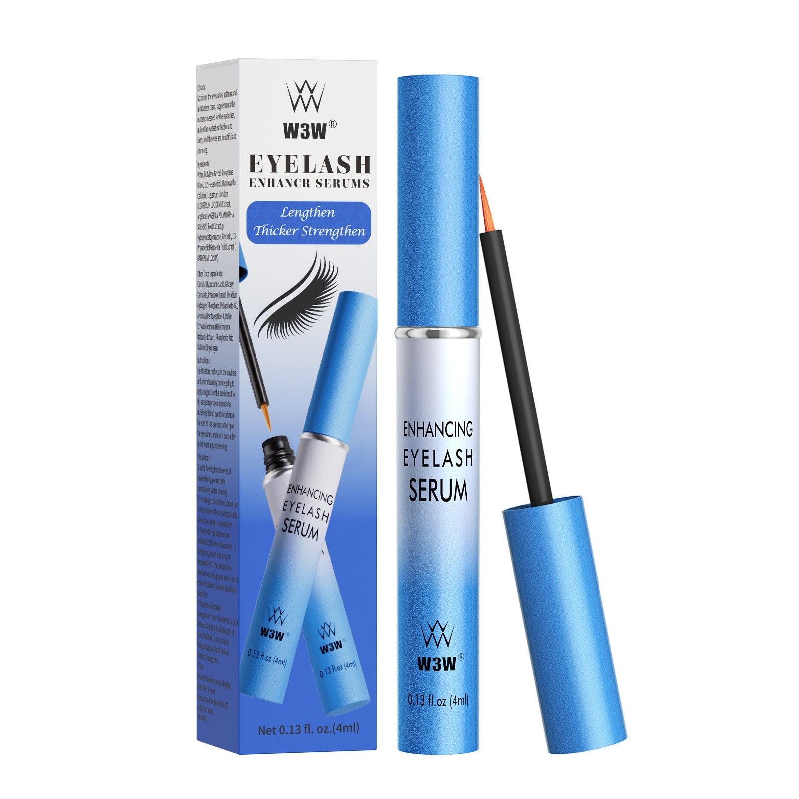W3W Eyelash serum black thick Eyelash serum long curling - Korvel