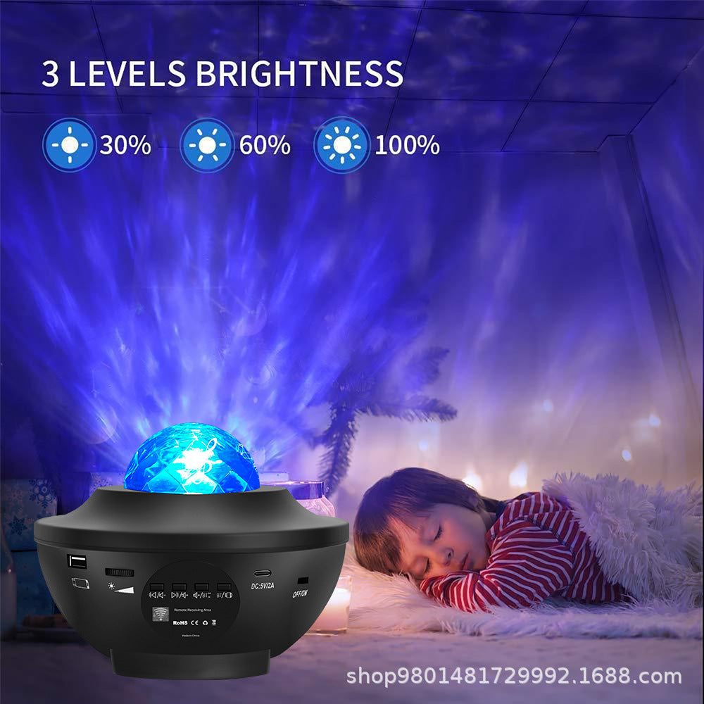 Lampe de projection ciel étoilé avec Bluetooth et musique