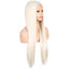 13*2. 60# Chemical Fiber Front Lace Wig Headgear Long Straight Hair Natural Hairline Wig - Korvel