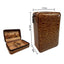 Carved version cigar box portable cedar wood cigar moisturizing box cowhide cigar box storage box Gaoxiba - Korvel