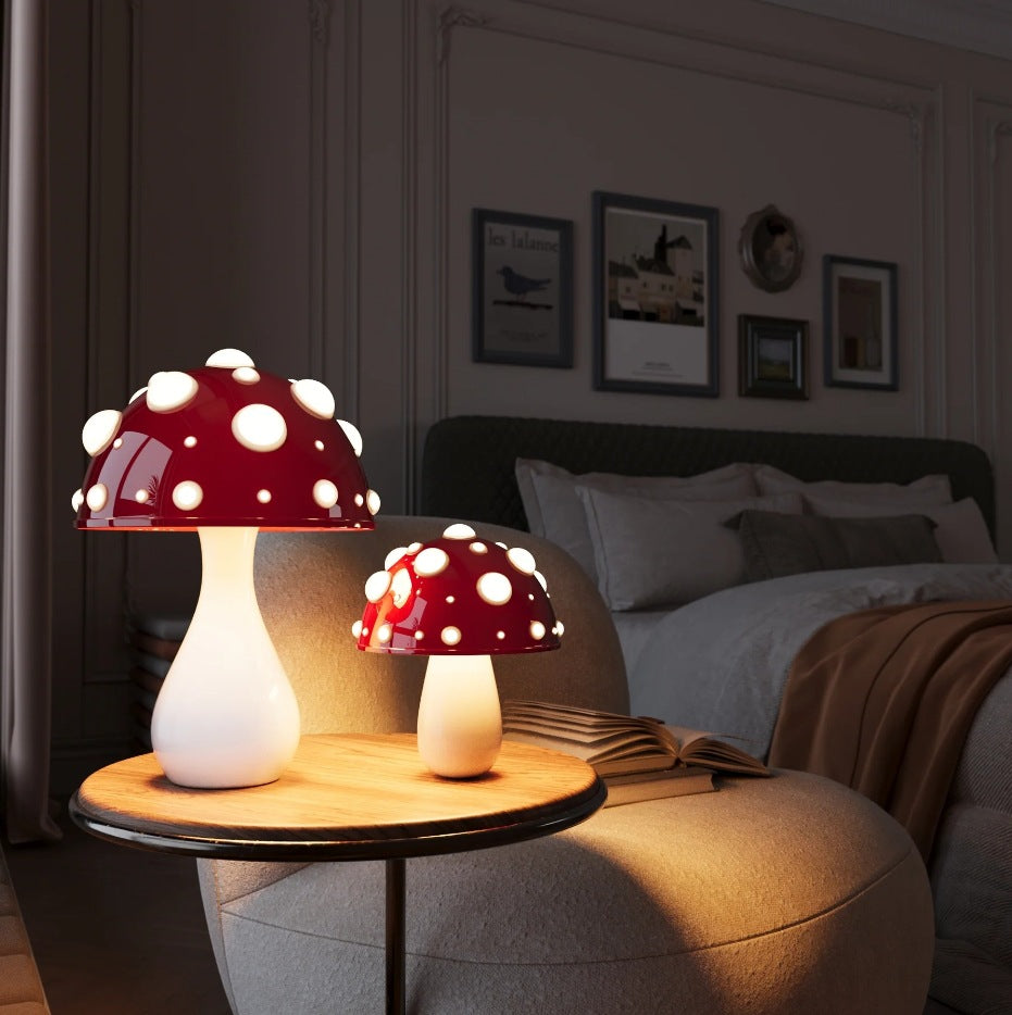Mushroom Decorative Desk Lamp Bedroom Headboard Dimming Atmosphere Student Dormitory Desktop Night Light - Korvel