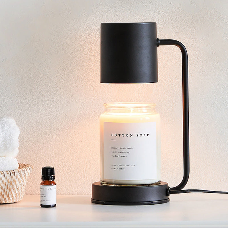 Modern Candle Warmer Table Light Metal Wax Burner Dimmable Candle Table Lamp Desk Lamp for Bedroom Living Room Atmosphere light（No aromatherapy） - Korvel