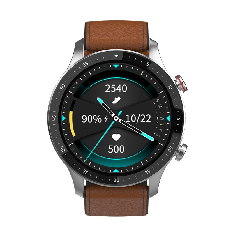 New FG08 1.3 Inch Smart Watch Full Touch Round Screen Display Bluetooth Call  Waterproof  TWS Music Smartwatch for Android IOS - Korvel