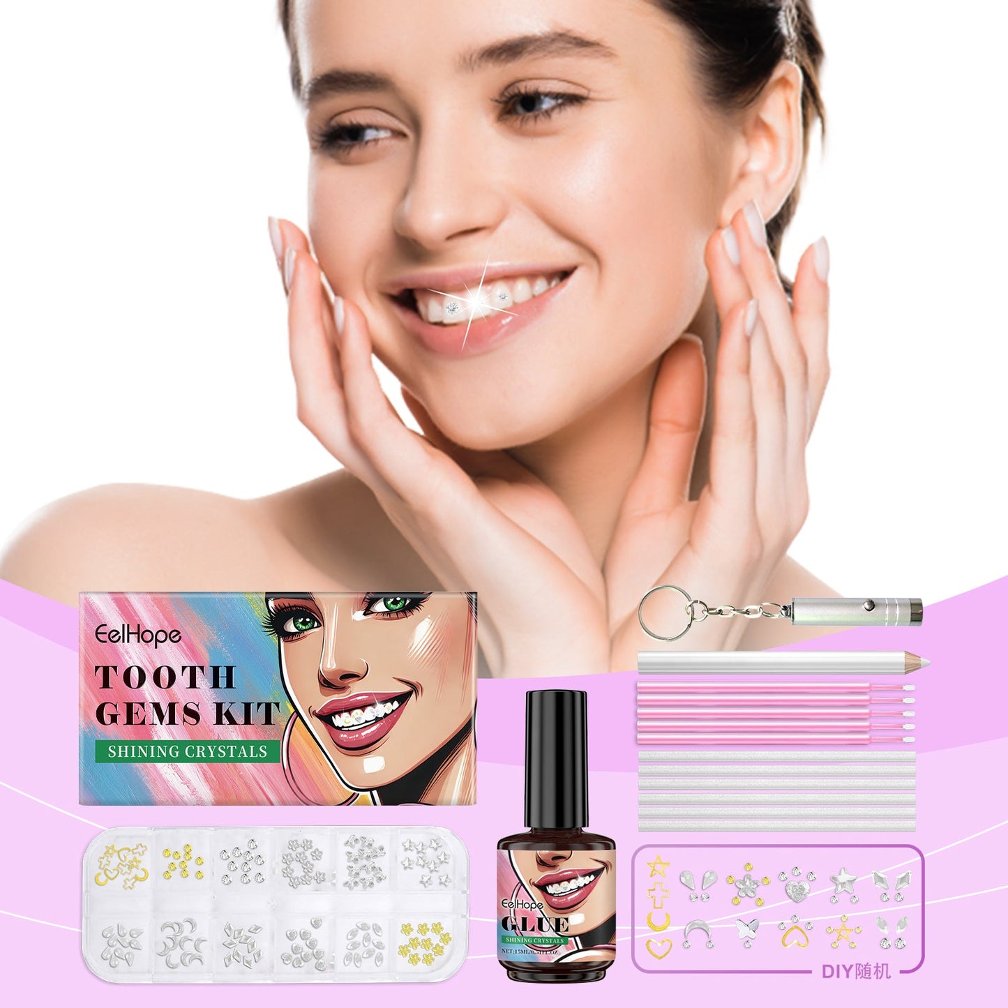 Ensemble de Beauté Dentaire : Kit de Décoration pour un Sourire Éclatant