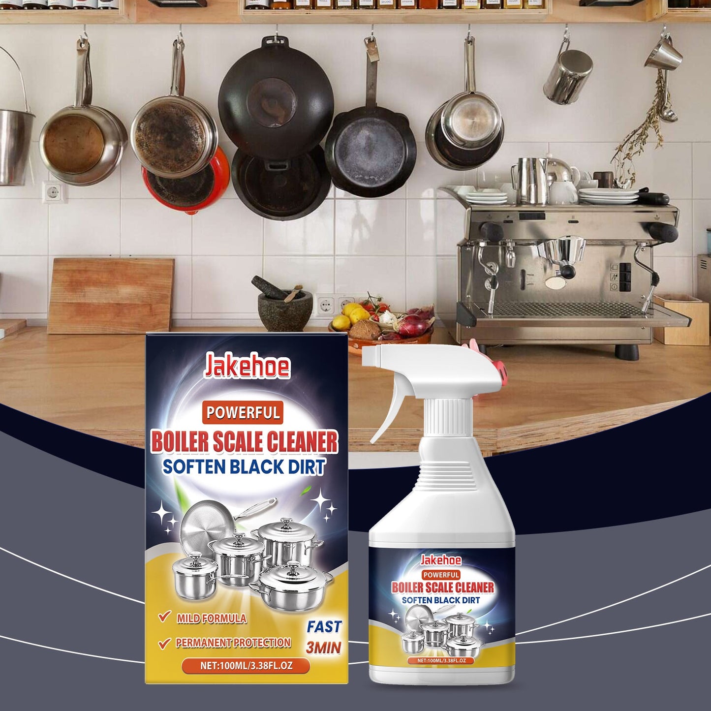Premium Pan Bottom Cleaner for Cooktops and Kitchenware