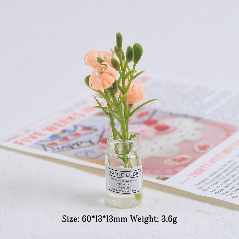 Multicolor three-dimensional luminous vase, creative handmade DIY cream glue accessories, resin small parts - Korvel