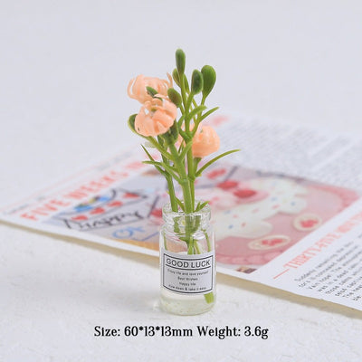 Multicolor three-dimensional luminous vase, creative handmade DIY cream glue accessories, resin small parts - Korvel