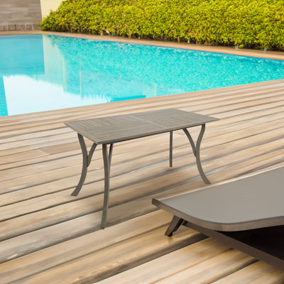 ECTANGULAR WOOD TABLE - Korvel