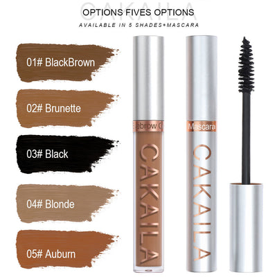 CAKAILA  Eyebrow dye matte non-smudge dyeing makeup eyebrow shaping eyebrow dye mascara set - Korvel