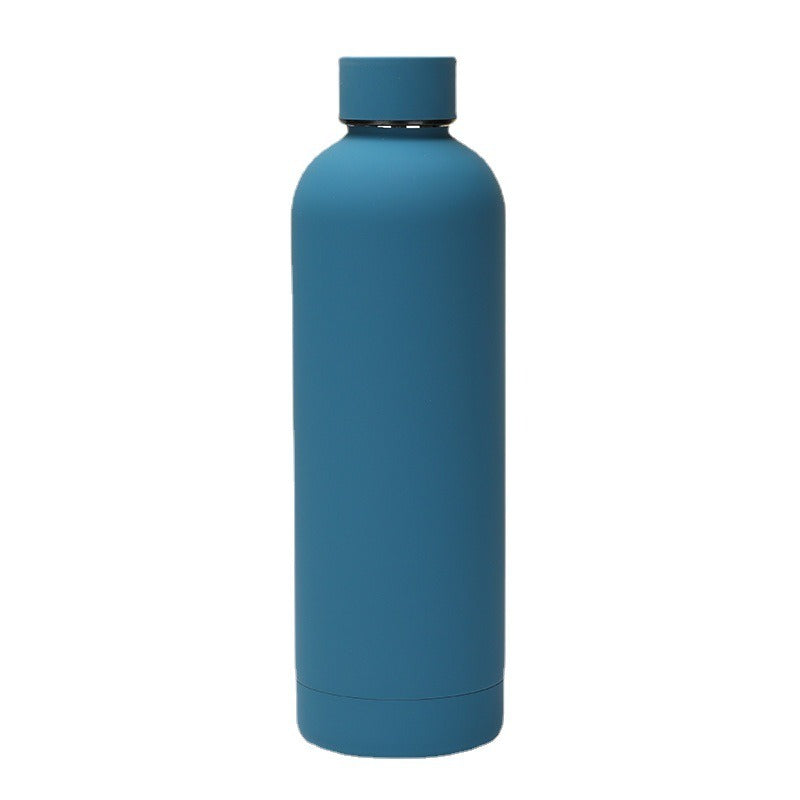350/500/750ML Double-Wall Stainless Steel Leak-proof Thermal Vacuum Flask Insulated Water Bottle Sports Coffee Straight Body - Korvel
