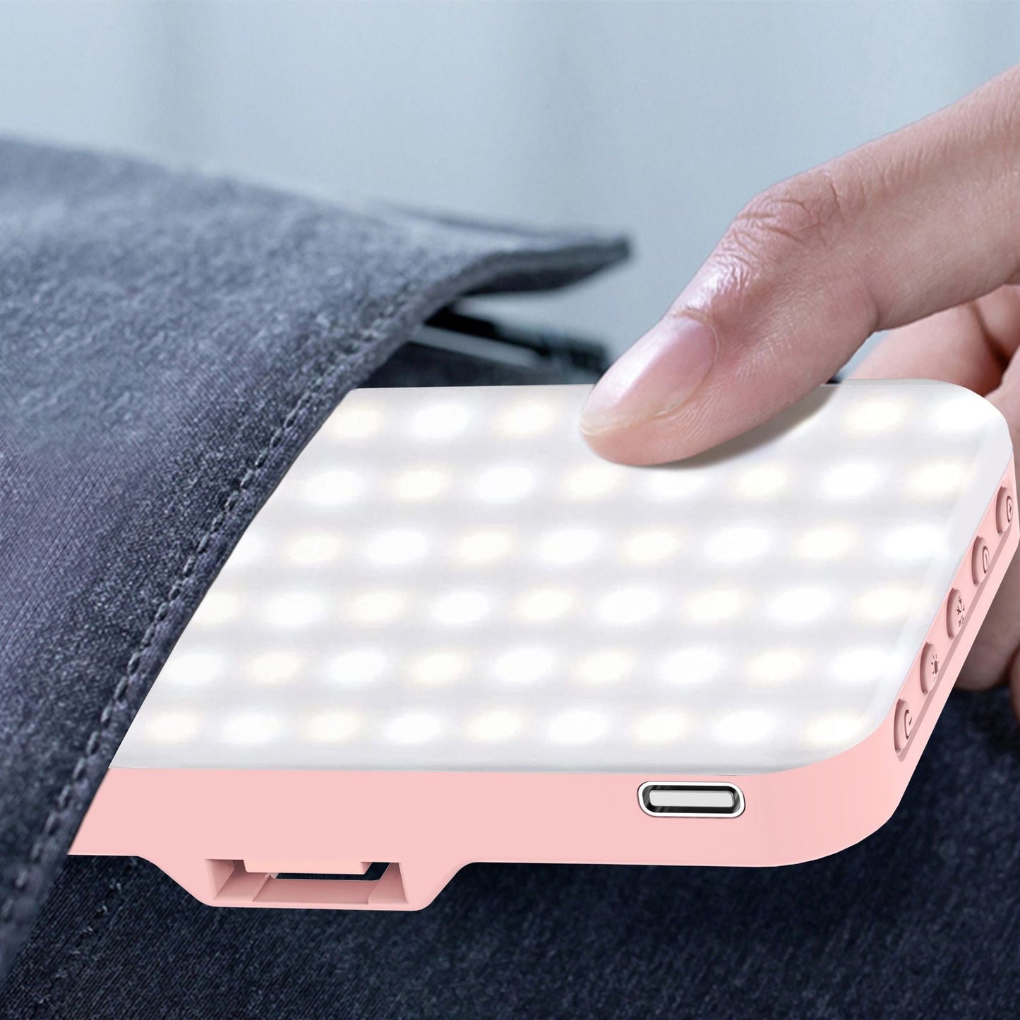 LED lights Mobile phone fill light pocket Portable vlog Tiktok live video shooting selfie night light - Korvel
