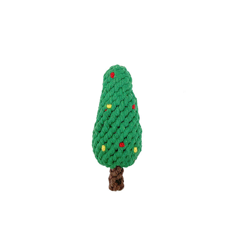 Christmas Dog Toy Gift Set - Bite Resistant Cotton Rope