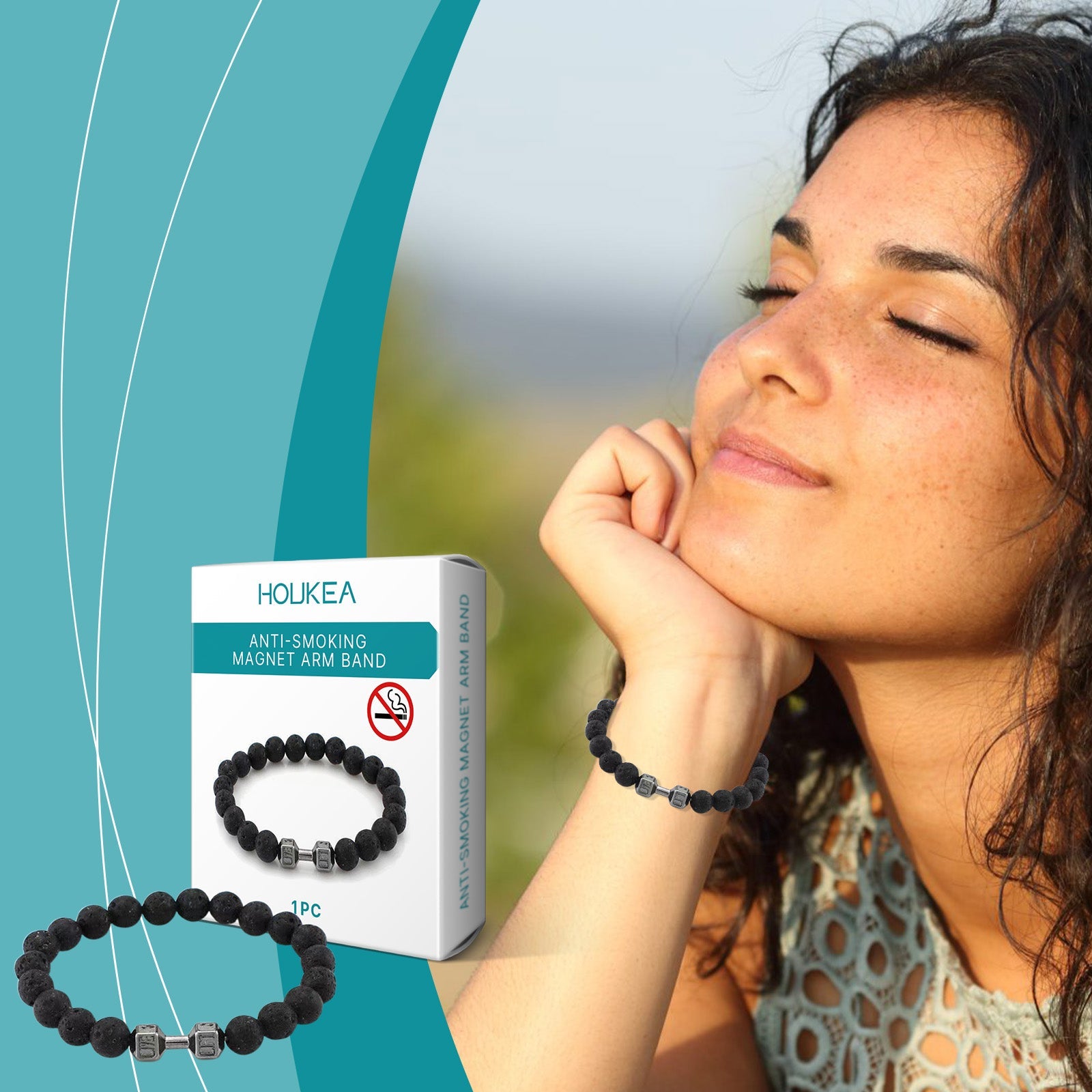 Volcanic Stone Bracelet Men's Bracelet Fashion Pieces Designed With Natural Ingredients Everyday Wear Bracelet - Korvel