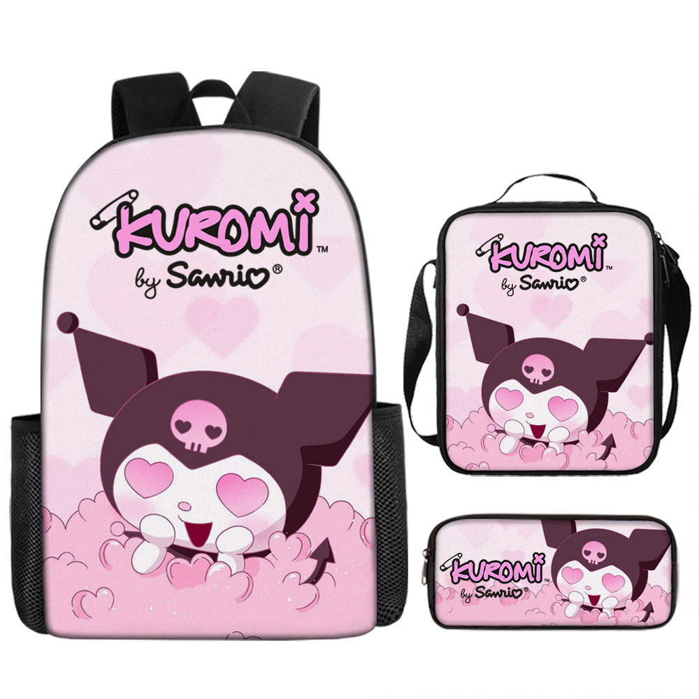 New Cartoon School Bag Printing Custom Bookbag High Quality Backpack Pencil Cases Kids Bags For Girls - Korvel